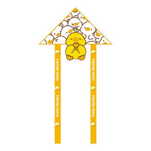 小黄鸭儿童碳杆风筝2026新款微风易飞大人专用高档显眼包卡通手持