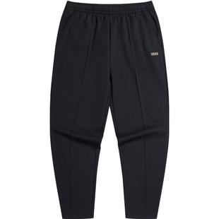 鸿星尔克加绒裤子男裤冬季男士直筒运动裤休闲裤男裤新年卫衣长裤