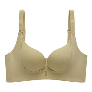 聚拢收副乳无钢防下垂提拉80B内衣女性感无痕上托小胸一片式文胸