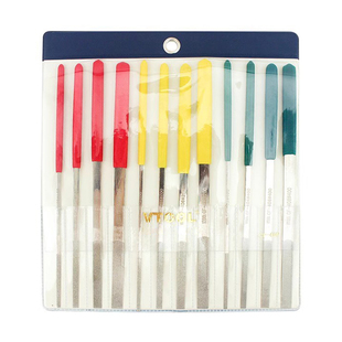 GUAN BEST CF-400金刚石锉刀粗打磨工具VTOOL平斜钢锉合金锉套装