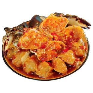 泰式生腌呛梭子蟹块系列酸甜辣蟹子即食罐装海鲜螃蟹下酒菜醉蟹
