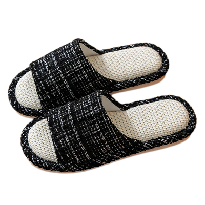 亚麻拖鞋透气软底防滑家居轻便