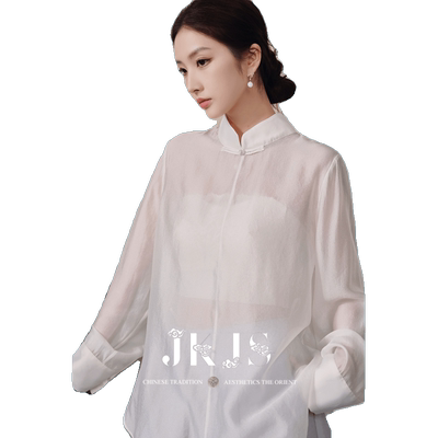 JKJS雾感天丝盘扣衬衫