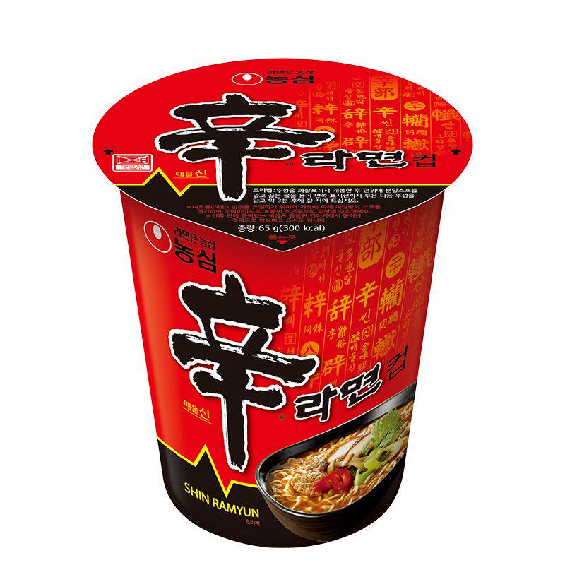 韩国进口农心辛拉面杯面