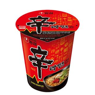 农心辛拉面杯面炸酱面小杯泡面浣熊方便面小碗面速食韩国进口