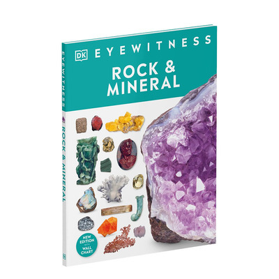 【预售】【DK视界】岩石与矿石Eyewitness Rock and Mineral 8岁以上少儿自然科学进阶学习课外阅读图册图集 儿童百科 英文原版