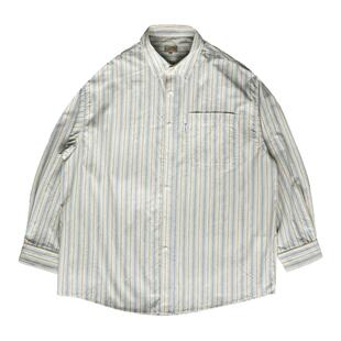 CITYDIVE Stripes Shirt 复古提花双色条纹水洗长袖衬衫 廓形衬衣