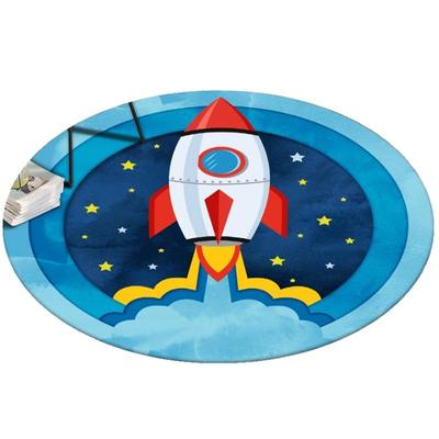 可爱卡通儿童房圆形地毯