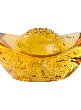 水晶摆件婚庆礼品金元宝美好寓意