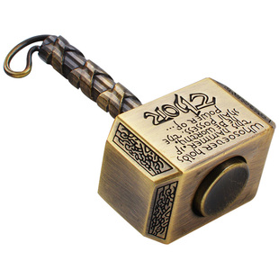 指尖陀螺躁动雷神之锤复古合金锤子可拆卸间解压神器无聊edc玩具