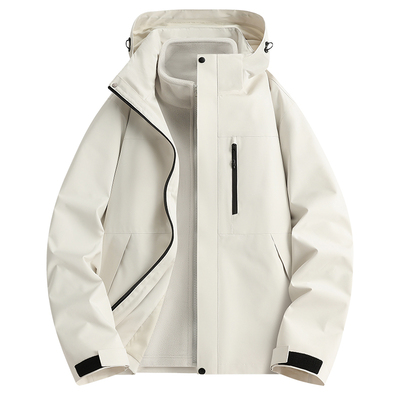 稻草人冲锋衣女2025新款秋冬三合一可拆卸防风防水户外登山服外套