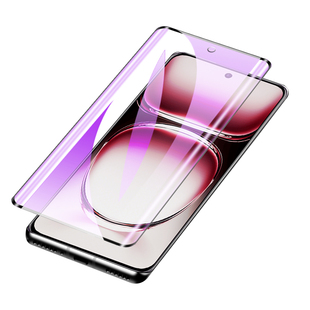 适用于opporeno12钢化膜曲面屏玻璃防爆Reno12Pro手机膜高清抗蓝光保护reno12水凝软膜opo无白边防指纹全覆盖