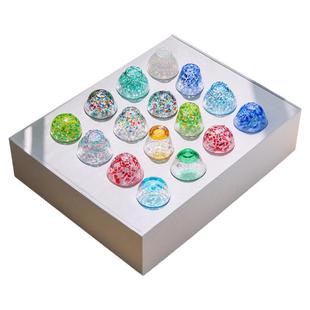 日本进口津轻手工彩色玻璃酒杯礼盒装结婚礼物杯子日式酒具清酒杯