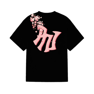 PNJ樱花印花短袖粉色PNJ字母