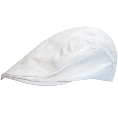 纯棉休闲白色薄款前进帽子反戴