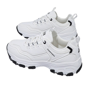 Semir女鞋时尚老爹鞋女款2026春夏季新款厚底增高潮流百搭小白鞋