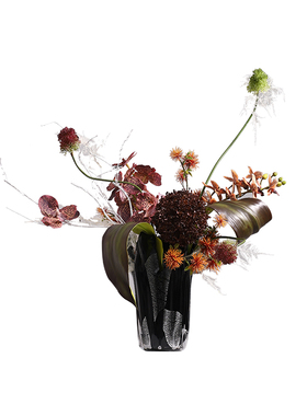 果实绣球仿生花艺琉璃花器样板间
