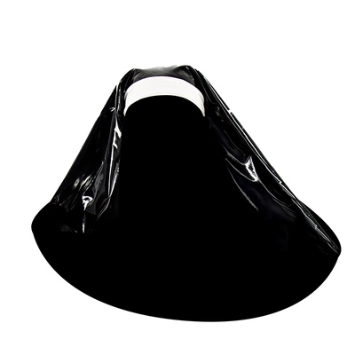 Ftshist乳胶漆皮修女头巾