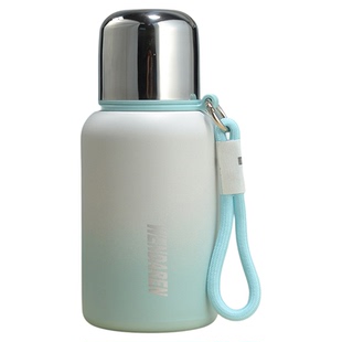 316不锈钢保温杯女生玫瑰花便携子弹头创意杯子泡茶车载水壶学生