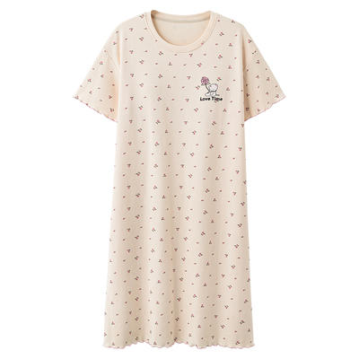 都市丽人旗舰店夏季纯棉睡衣女款