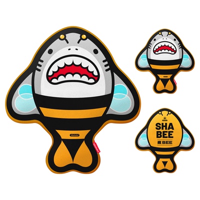 办公室靠枕鲨bee鲨鱼抱枕沙发客厅靠垫久坐护腰床头夹腿睡觉专用