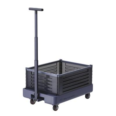 吉米家居小推车拉货手推车手拉车便携搬运轻便取快递拖车折叠家用