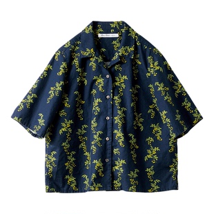 夏季新品 桑妮库拉/Sunny clouds女式纯棉小番茄印花衬衫日系衬衣