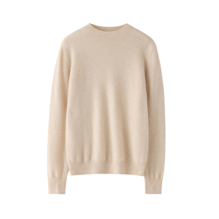 一线成衣半高领山羊绒衫女纯色宽松百搭毛衣长袖套头针织打底羊绒