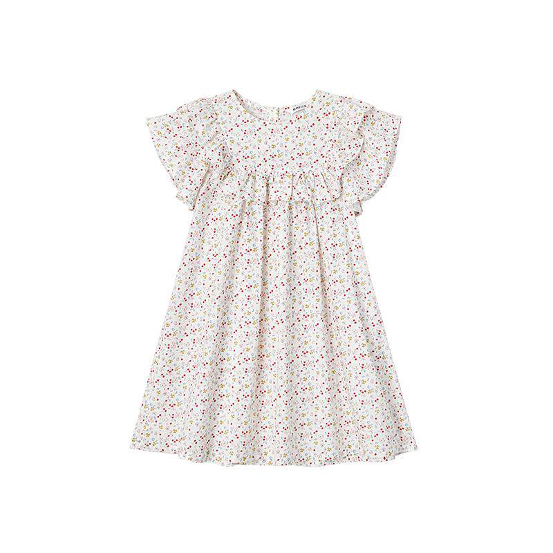 瑞比克夏季童装碎花礼服连衣裙