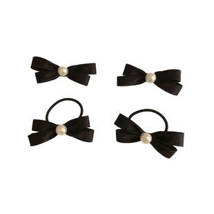 公主落难发圈珍珠蝴蝶结发绳细奢华奢侈高端头绳2024年流行头饰