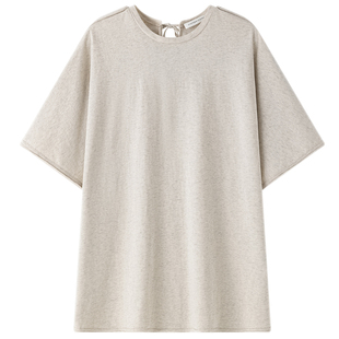 VIKTORIACHAN25PF早秋成衣系列 系结短袖松紧腰褶裥半身裙