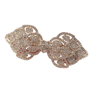 2025新款高端满钻轻奢蝴蝶结发夹女后脑勺中号弹簧夹子发卡头饰