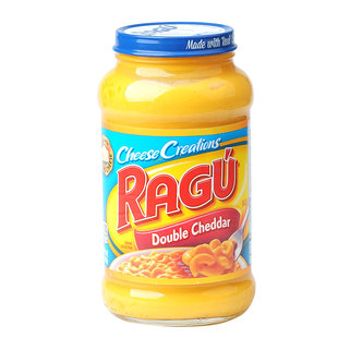包邮整箱12瓶美国RAGU乐鲜芝士酱乐古双重切达奶酪酱453g意粉面酱
