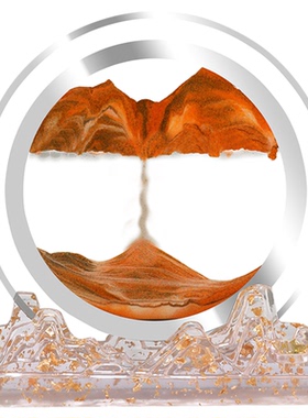 轻奢沙漏流沙画办公桌装饰摆件女生高端电视柜玄关男女朋友送礼物