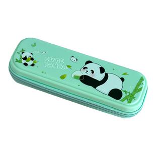 多功能儿童文具盒小学生装直尺文具笔袋铅笔盒收纳盒成都熊猫礼品