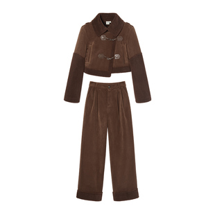 【289/件】EPTISON时尚套装女2025冬季新款加厚外套休闲裤两件套