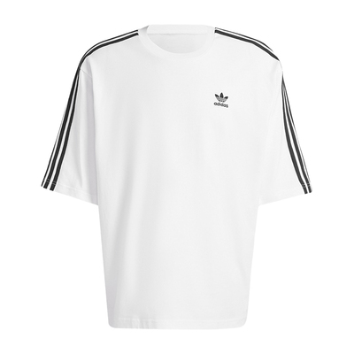 【自营】adidas阿迪达斯三叶草三条纹经典宽松夏男短袖T恤IZ2474