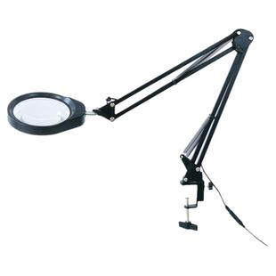 pdok桌面夹式放大镜带LED灯手机维修高清阅读电子工作台灯工业产线检查鉴定考古雕刻铜币可调金属悬臂扩大器