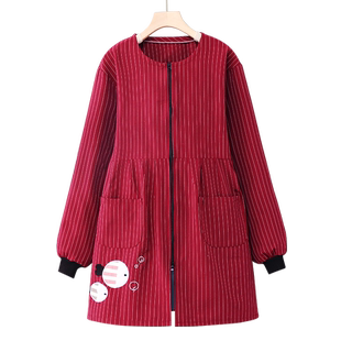 棉布罩衣女新款冬季长袖围裙纯棉家用厨房做饭餐饮专用工作服大人