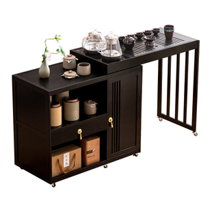 移动茶桌小茶台烧水壶一体家用2025新款阳台高端客厅泡茶桌子茶几