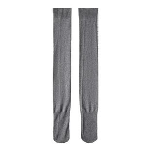 大码长筒袜过膝加绒春秋冬防下滑大腿袜胖mm高筒袜配靴子微压显瘦