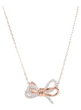 自营swarovski施华洛世奇女士时尚心愿蝴蝶结项链5440636