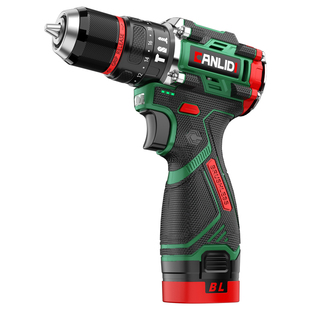 无刷冲击锂电钻 充电式手电钻小手枪电钻家用多功能电动螺丝刀