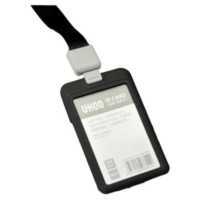 隐藏式易拉扣 pp卡套加易拉扣挂绳20MM宽吊绳胸卡卡套证件卡套伸缩扣6202