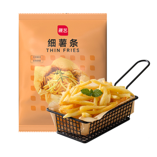 展艺原切细薯条空气炸锅半成品冷冻食材零食油炸小食家商用粗薯条