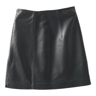 纯皮小羊皮2025春秋新款真皮皮裙女包臀短裙高腰半身裙a字小皮裙