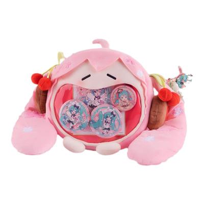 BEMOE 初音未来可爱体UWA系列周边毛绒4ways小痛包樱花未来49921