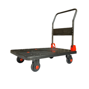 手推车平板车拉货拖车推车搬运车折叠静音拉车便携四轮小推车板车