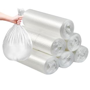 宾馆酒店专用客房用品一次性白色平口加厚小垃圾袋中号45家用透明