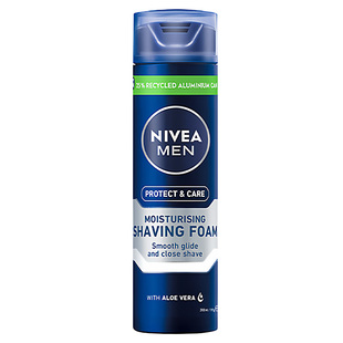 【自营】Nivea/妮维雅男士刮胡泡啫喱软化胡须滋润不紧绷剃须膏